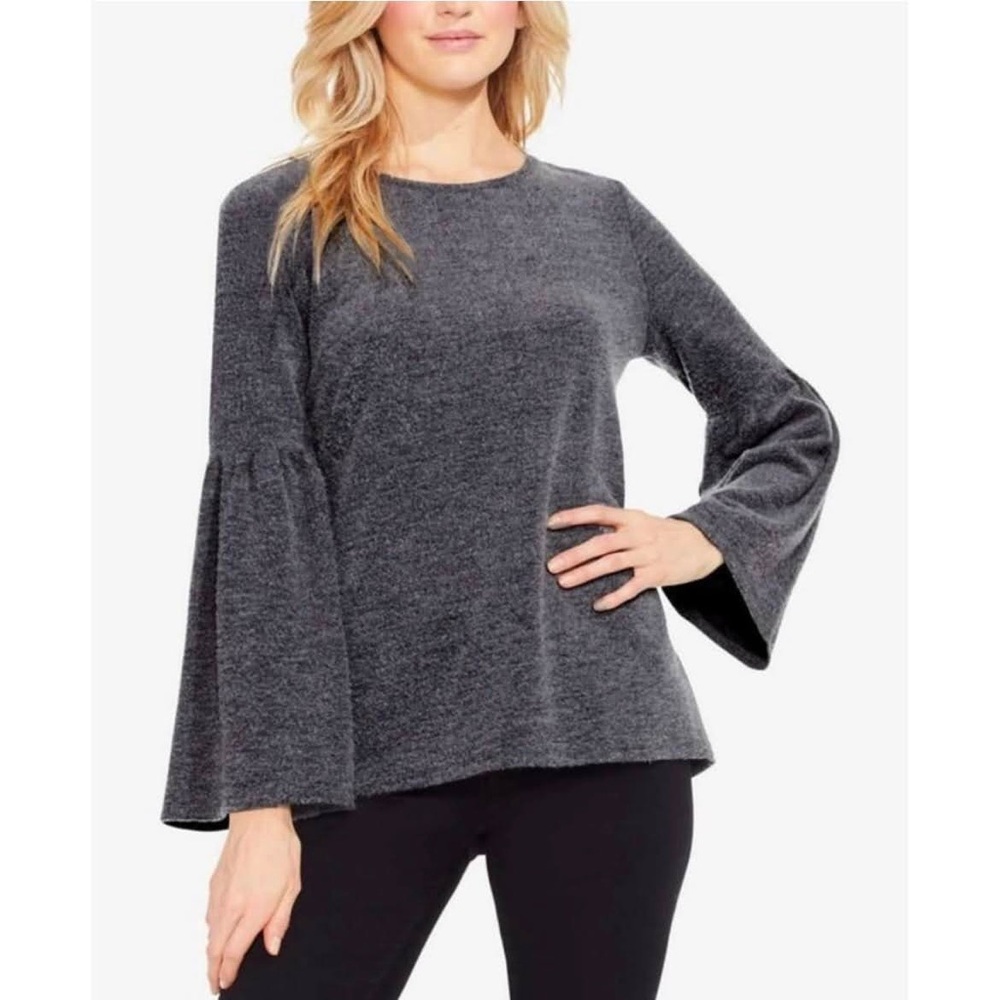 RDI blue bell sleeves brushed fleece top relaxed fit women’s Size 1X